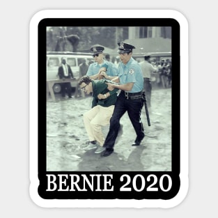 Bernie Sanders Protest Arrested Bernie 2020 For President Sticker